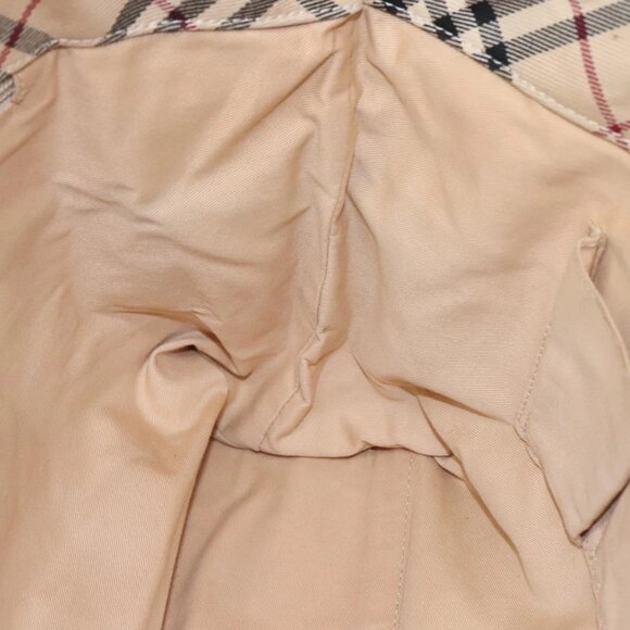 BURBERRY Blue Label Nova Check Tote Bag Canvas Beige Auth ti2867 - Picture 12 of 16